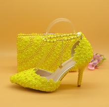 Load image into Gallery viewer, Limited Edition - Luxury Lace Shoe Set - Many colours &amp; Sizes (Shoe + Clutch)

