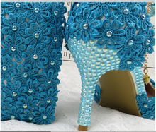 Load image into Gallery viewer, Limited Edition - Luxury Lace Shoe Set - Many colours &amp; Sizes (Shoe + Clutch)
