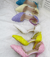 Load image into Gallery viewer, Limited Edition - Luxury Lace Shoe Set - Many colours &amp; Sizes (Shoe + Clutch)
