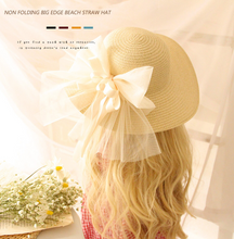 Load image into Gallery viewer, &quot;Arna&quot; Collection - Girls Hats - Many Sizes and Colours (2-6 years) Straw with Bow
