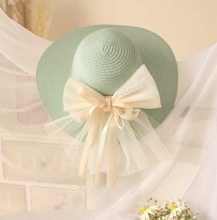 Load image into Gallery viewer, &quot;Arna&quot; Collection - Girls Hats - Many Sizes and Colours (2-6 years) Straw with Bow
