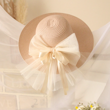 Load image into Gallery viewer, &quot;Arna&quot; Collection - Girls Hats - Many Sizes and Colours (2-6 years) Straw with Bow
