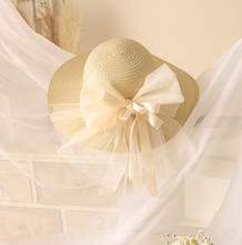 Load image into Gallery viewer, &quot;Arna&quot; Collection - Girls Hats - Many Sizes and Colours (2-6 years) Straw with Bow
