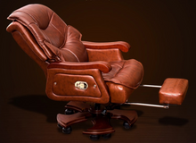 Load image into Gallery viewer, &quot;Arna Royal Victorian Collection&quot; Luxury Plus Furniture - Office Leather Reclining Business Chair CEO
