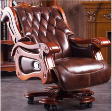 Load image into Gallery viewer, &quot;Arna Royal Victorian Collection&quot; Luxury Plus Furniture - Office Leather Massage Reclining Business Chair CEO
