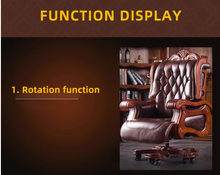 Load image into Gallery viewer, &quot;Arna Royal Victorian Collection&quot; Luxury Plus Furniture - Office Leather Massage Reclining Business Chair CEO
