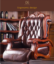 Load image into Gallery viewer, &quot;Arna Royal Victorian Collection&quot; Luxury Plus Furniture - Office Leather Massage Reclining Business Chair CEO
