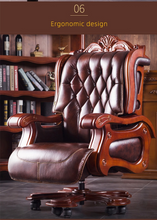 Load image into Gallery viewer, &quot;Arna Royal Victorian Collection&quot; Luxury Plus Furniture - Office Leather Massage Reclining Business Chair CEO
