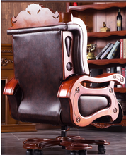 Load image into Gallery viewer, &quot;Arna Royal Victorian Collection&quot; Luxury Plus Furniture - Office Leather Massage Reclining Business Chair CEO
