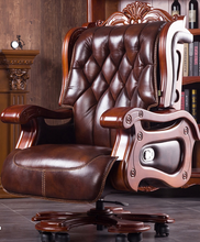 Load image into Gallery viewer, &quot;Arna Royal Victorian Collection&quot; Luxury Plus Furniture - Office Leather Massage Reclining Business Chair CEO
