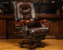 Load image into Gallery viewer, &quot;Arna Royal Victorian Collection&quot; Luxury Plus Furniture - Office Leather Reclining Business Chair
