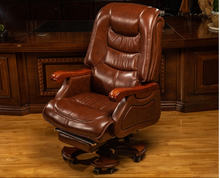 Load image into Gallery viewer, &quot;Arna Royal Victorian Collection&quot; Luxury Plus Furniture - Office Leather Reclining Business Chair

