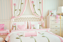 Load image into Gallery viewer, &quot;Arna&#39;s Collection&quot; - Luxury Girls Bedding Sets - 6/7 Piece Many Colours - Includes Decorative Pillows
