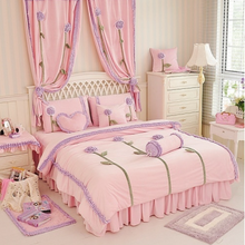Load image into Gallery viewer, &quot;Arna&#39;s Collection&quot; - Luxury Girls Bedding Sets - 6/7 Piece Many Colours - Includes Decorative Pillows
