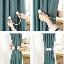 Load image into Gallery viewer, &quot;Arna Collection&quot; Retro/Classical Curtain Magnetic Pearl Ties - Many COLOURS x 2 Pieces
