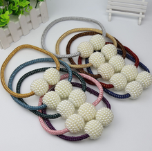 Load image into Gallery viewer, &quot;Arna Collection&quot; Retro/Classical Curtain Magnetic Pearl Ties - Many COLOURS x 2 Pieces
