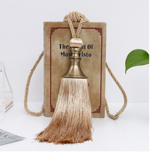 Load image into Gallery viewer, 2PCS Tassel Curtain Tieback Retro Style Curtain Decorative Accessories, Rope Buckle Straps with Hanging Ball
