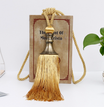 Load image into Gallery viewer, 2PCS Tassel Curtain Tieback Retro Style Curtain Decorative Accessories, Rope Buckle Straps with Hanging Ball

