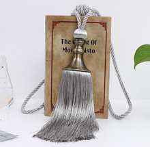Load image into Gallery viewer, 2PCS Tassel Curtain Tieback Retro Style Curtain Decorative Accessories, Rope Buckle Straps with Hanging Ball
