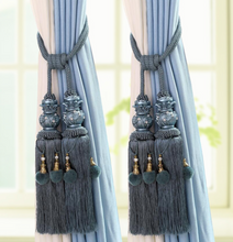 Load image into Gallery viewer, &quot;Arna Collection&quot; Retro/Classical/Vintage Rope Curtain Ties - Many COLOURS x 2 Pieces
