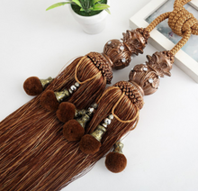Load image into Gallery viewer, &quot;Arna Collection&quot; Retro/Classical/Vintage Rope Curtain Ties - Many COLOURS x 2 Pieces
