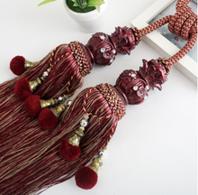 Load image into Gallery viewer, &quot;Arna Collection&quot; Retro/Classical/Vintage Rope Curtain Ties - Many COLOURS x 2 Pieces
