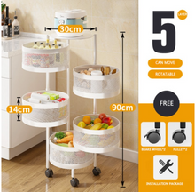 Load image into Gallery viewer, Versatile Storage Set on Casters -  Multi-layer Baskets Kitchen/Bedroom/Bathroom/Sewing Room/Toys
