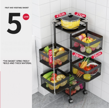 Load image into Gallery viewer, Versatile Storage Set on Casters -  Multi-layer Baskets Kitchen/Bedroom/Bathroom/Sewing Room/Toys
