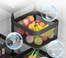 Load image into Gallery viewer, Versatile Storage Set on Casters -  Multi-layer Baskets Kitchen/Bedroom/Bathroom/Sewing Room/Toys
