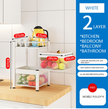 Load image into Gallery viewer, Versatile Storage Set on Casters -  Multi-layer Baskets Kitchen/Bedroom/Bathroom/Sewing Room/Toys
