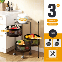 Load image into Gallery viewer, Versatile Storage Set on Casters -  Multi-layer Baskets Kitchen/Bedroom/Bathroom/Sewing Room/Toys
