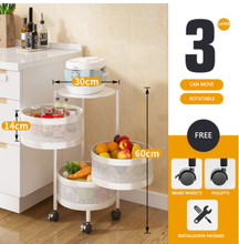 Load image into Gallery viewer, Versatile Storage Set on Casters -  Multi-layer Baskets Kitchen/Bedroom/Bathroom/Sewing Room/Toys
