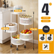 Load image into Gallery viewer, Versatile Storage Set on Casters -  Multi-layer Baskets Kitchen/Bedroom/Bathroom/Sewing Room/Toys
