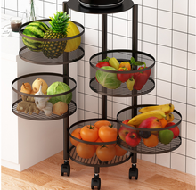 Load image into Gallery viewer, Versatile Storage Set on Casters -  Multi-layer Baskets Kitchen/Bedroom/Bathroom/Sewing Room/Toys

