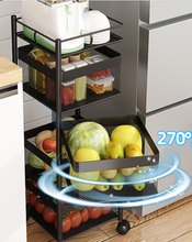 Load image into Gallery viewer, Versatile Storage Set on Casters -  Multi-layer Baskets Kitchen/Bedroom/Bathroom/Sewing Room/Toys
