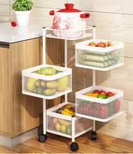 Load image into Gallery viewer, Versatile Storage Set on Casters -  Multi-layer Baskets Kitchen/Bedroom/Bathroom/Sewing Room/Toys
