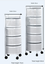 Load image into Gallery viewer, Versatile Storage Set on Casters -  Multi-layer Baskets Kitchen/Bedroom/Bathroom/Sewing Room/Toys
