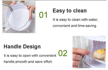 Load image into Gallery viewer, 5 Piece Storage Set - Transparent Stackable Food Insulation Cover Dust/Fly Proof Portable
