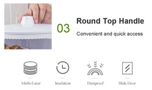 Load image into Gallery viewer, 5 Piece Storage Set - Transparent Stackable Food Insulation Cover Dust/Fly Proof Portable
