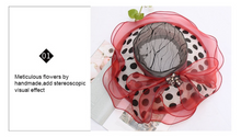 Load image into Gallery viewer, &quot;Arna&quot; Collection - Luxury Hats - Sheer Elegance Flower Organza Hat
