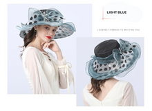 Load image into Gallery viewer, &quot;Arna&quot; Collection - Luxury Hats - Sheer Elegance Flower Organza Hat
