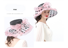 Load image into Gallery viewer, &quot;Arna&quot; Collection - Luxury Hats - Sheer Elegance Flower Organza Hat
