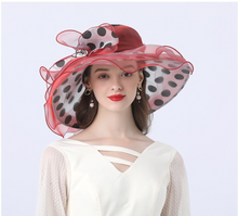 Load image into Gallery viewer, &quot;Arna&quot; Collection - Luxury Hats - Sheer Elegance Flower Organza Hat
