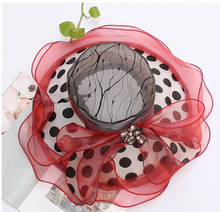 Load image into Gallery viewer, &quot;Arna&quot; Collection - Luxury Hats - Sheer Elegance Flower Organza Hat
