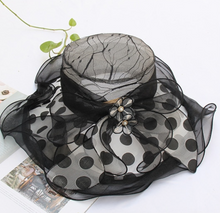 Load image into Gallery viewer, &quot;Arna&quot; Collection - Luxury Hats - Sheer Elegance Flower Organza Hat
