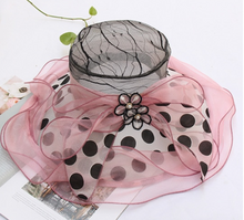 Load image into Gallery viewer, &quot;Arna&quot; Collection - Luxury Hats - Sheer Elegance Flower Organza Hat
