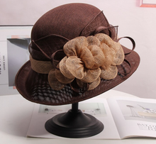 Load image into Gallery viewer, &quot;Arna&quot; Collection - Luxury Hats - British Lady Derby Race Fedora Hat - Many Colours
