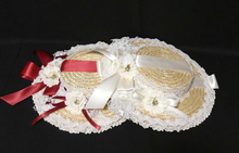 Load image into Gallery viewer, &quot;Arna&quot; Collection - Luxury Hats - Absolute Stunning Hat Ribbon/Lace/Flower- Many Colours
