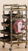 Load image into Gallery viewer, Luxury Hairdressing Salon Trolley - Barber Shop Hair Salon Trolley Retro Multi-Function - Many Styles
