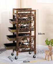 Load image into Gallery viewer, Luxury Hairdressing Salon Trolley - Barber Shop Hair Salon Trolley Retro Multi-Function - Many Styles
